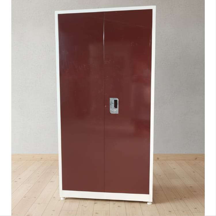 Bold red matte finish almirah with Storage